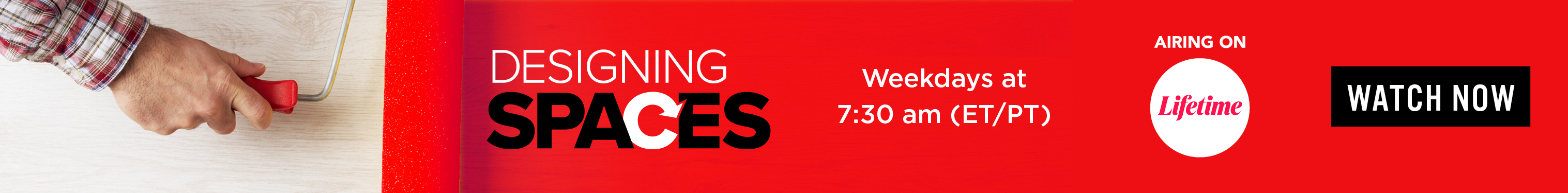 Banner announcing 360 Painting’s appearance on Designing Spaces, which can be seen weekdays at 7:30am ET/PT on Lifetime.  Click to learn more.